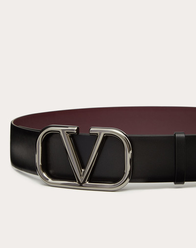 Valentino REVERSIBLE VLogo Signature BELT IN GLOSSY CALFSKIN 40 MM / 1.6 IN. outlook