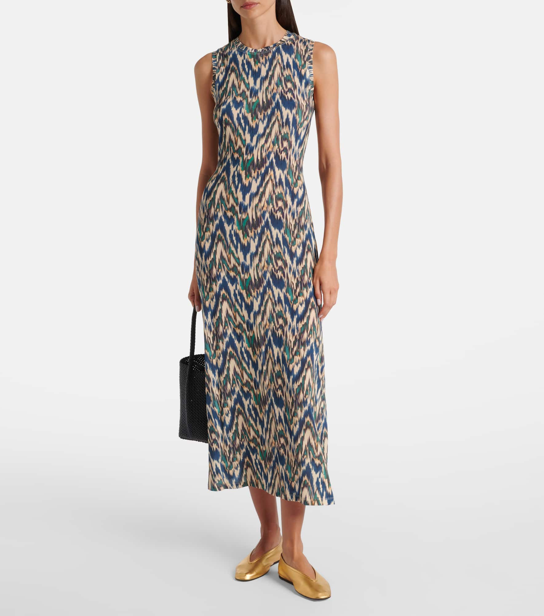 Orla printed jersey midi dress - 2