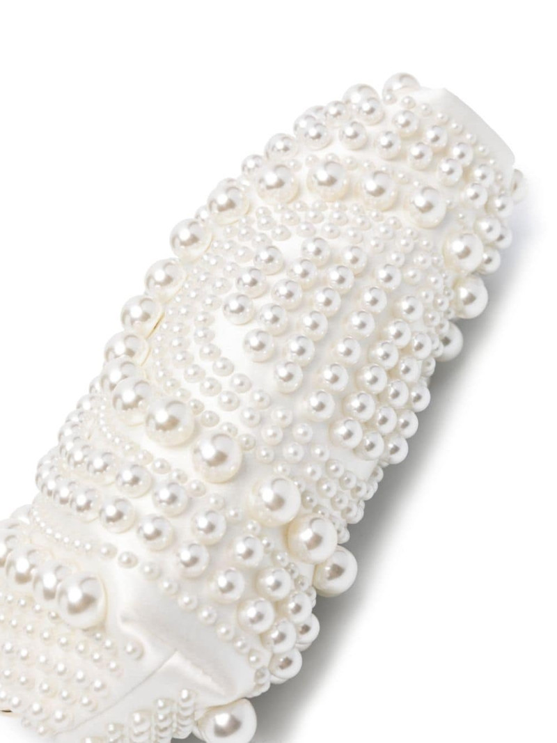 Maud pearl-embellished clutch 4