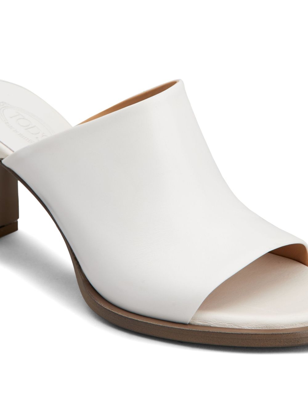75mm leather mules - 5