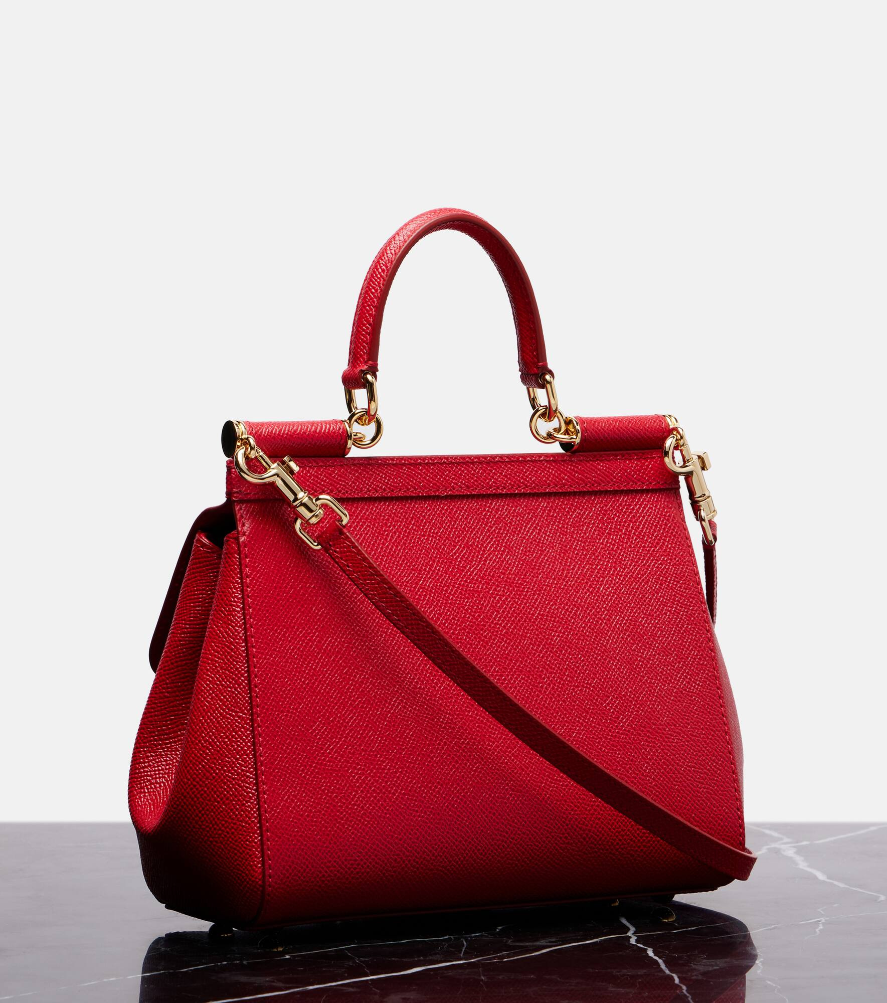 Sicily Small leather tote bag - 4