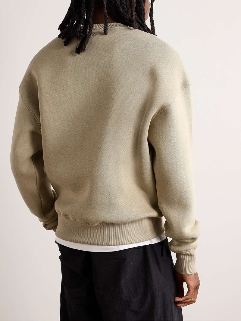 Logo-Embossed Cotton-Blend Jersey Sweatshirt 3