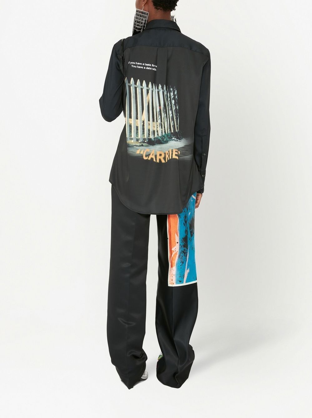 SLOGAN-PRINT COTTON SHIRT - 5