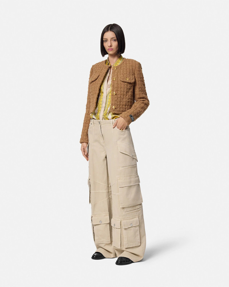 VERSACE Heritage Tweed Cardigan Jacket outlook