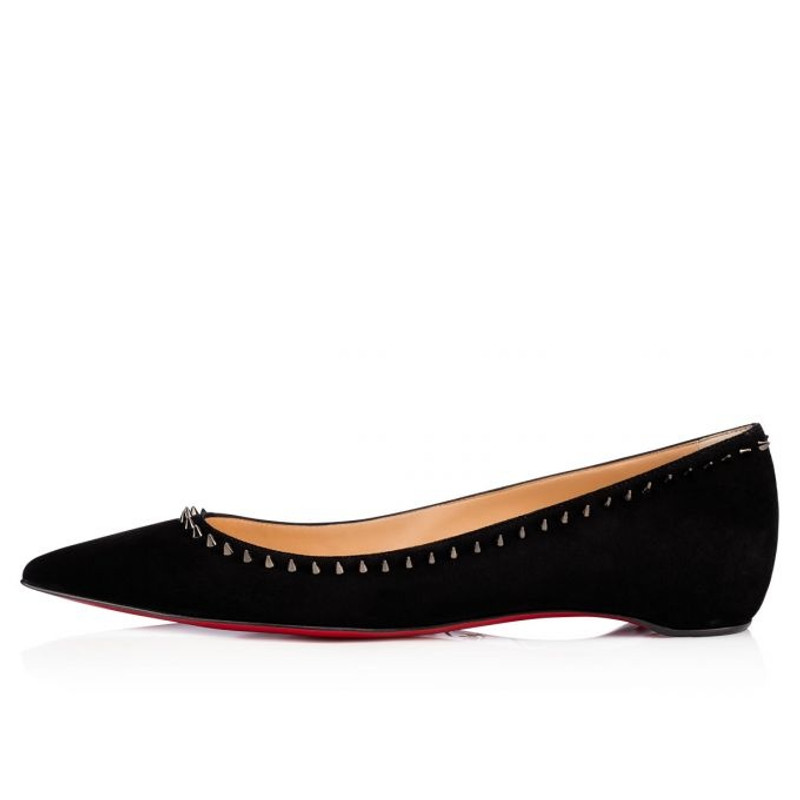 Christian Louboutin Anjalina Flat BLACK/BLACK GUN outlook