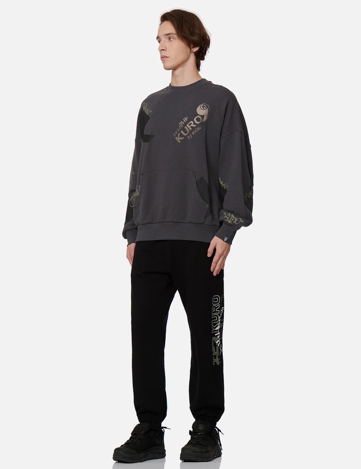 Quotation Mark Print Sweatshirt - 4