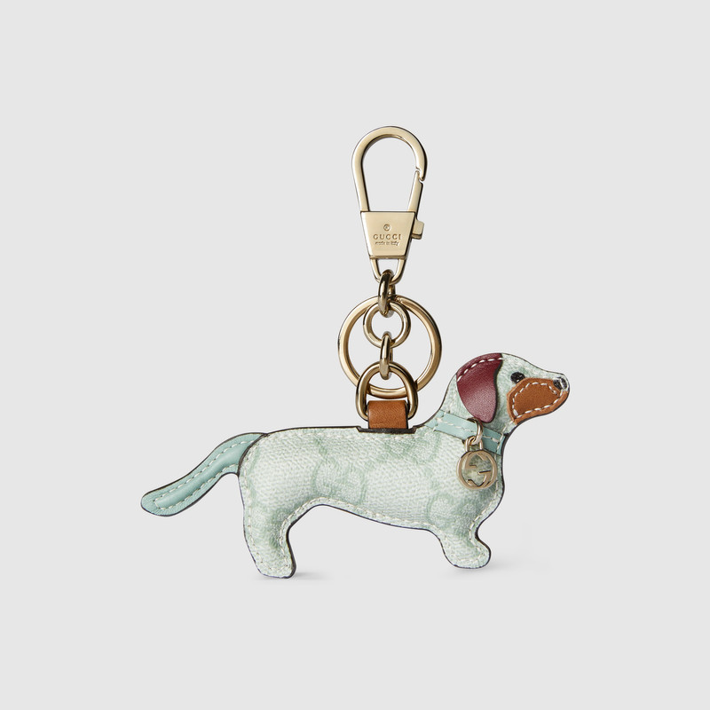 Dog-shaped bag charm 1