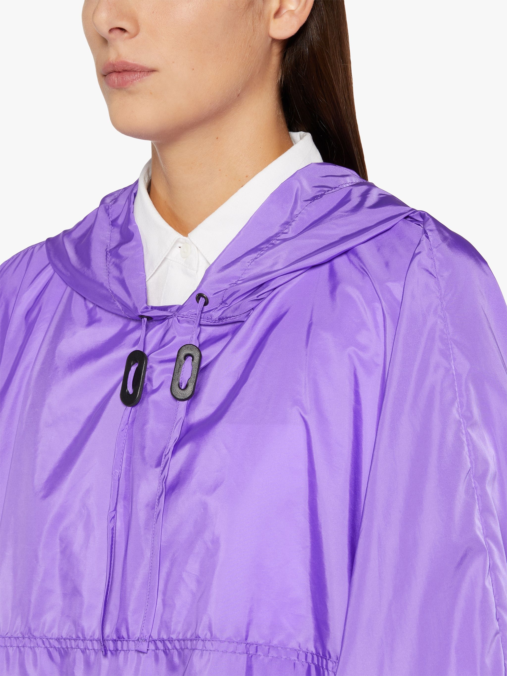 ALNESS PURPLE NYLON HOODED PONCHO | LMC-063 - 5