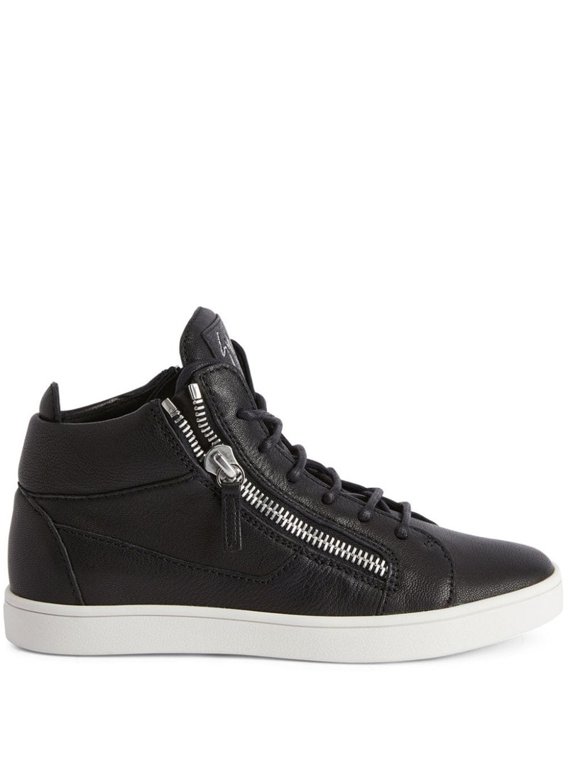 Jamie high-top 가죽 스니커 1