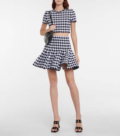 Alaïa Checked miniskirt outlook