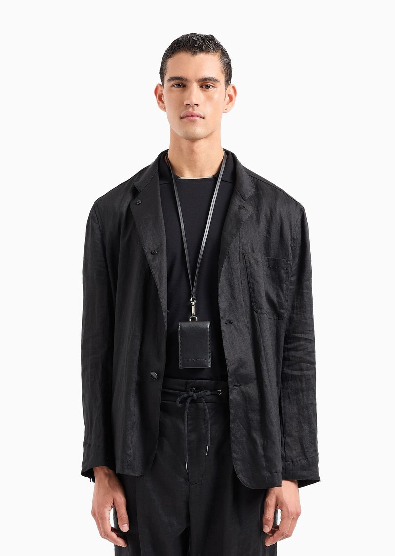 Smooth leather card holder 4