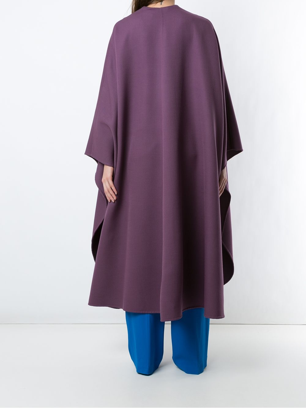 draped mid-length cape - 4