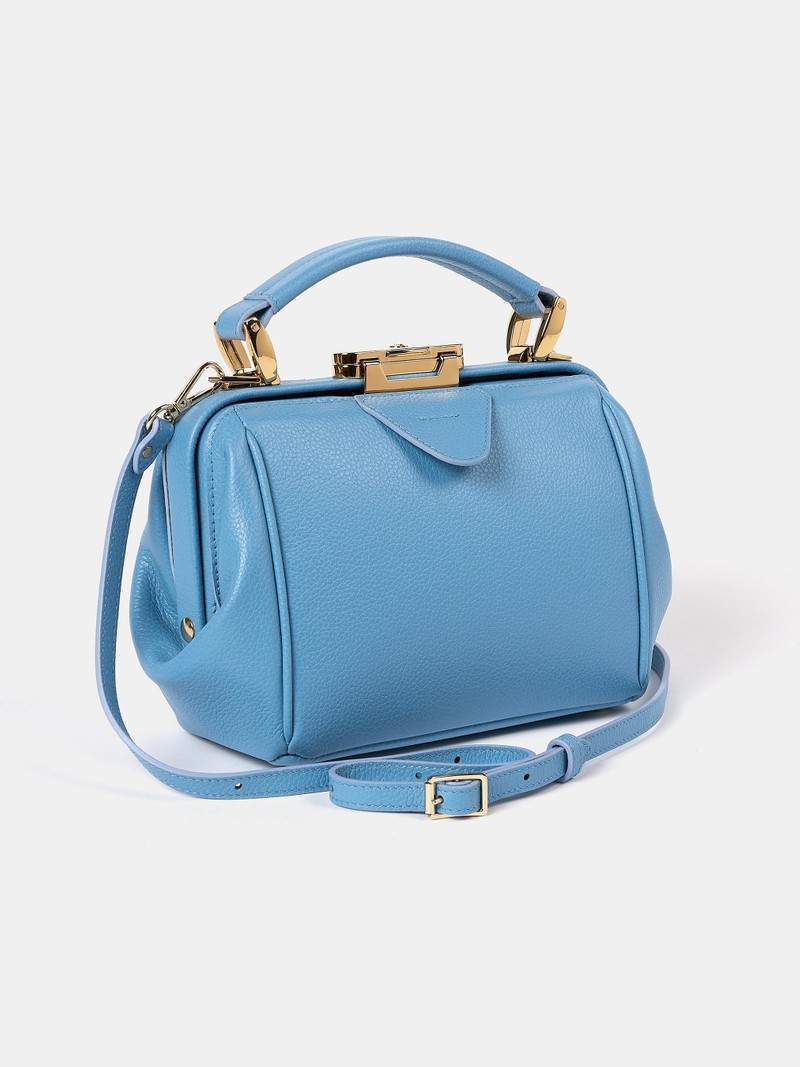 The Mini Sophie - Cloud Blue Calf Grain 4