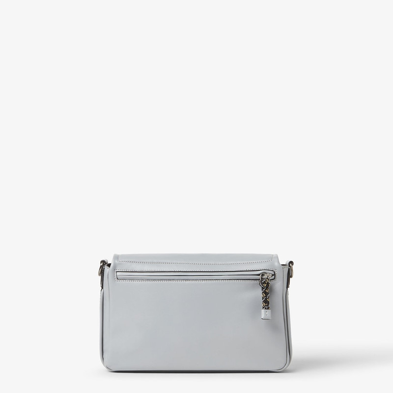 Fendi Flux Messenger Light gray leather bag 4