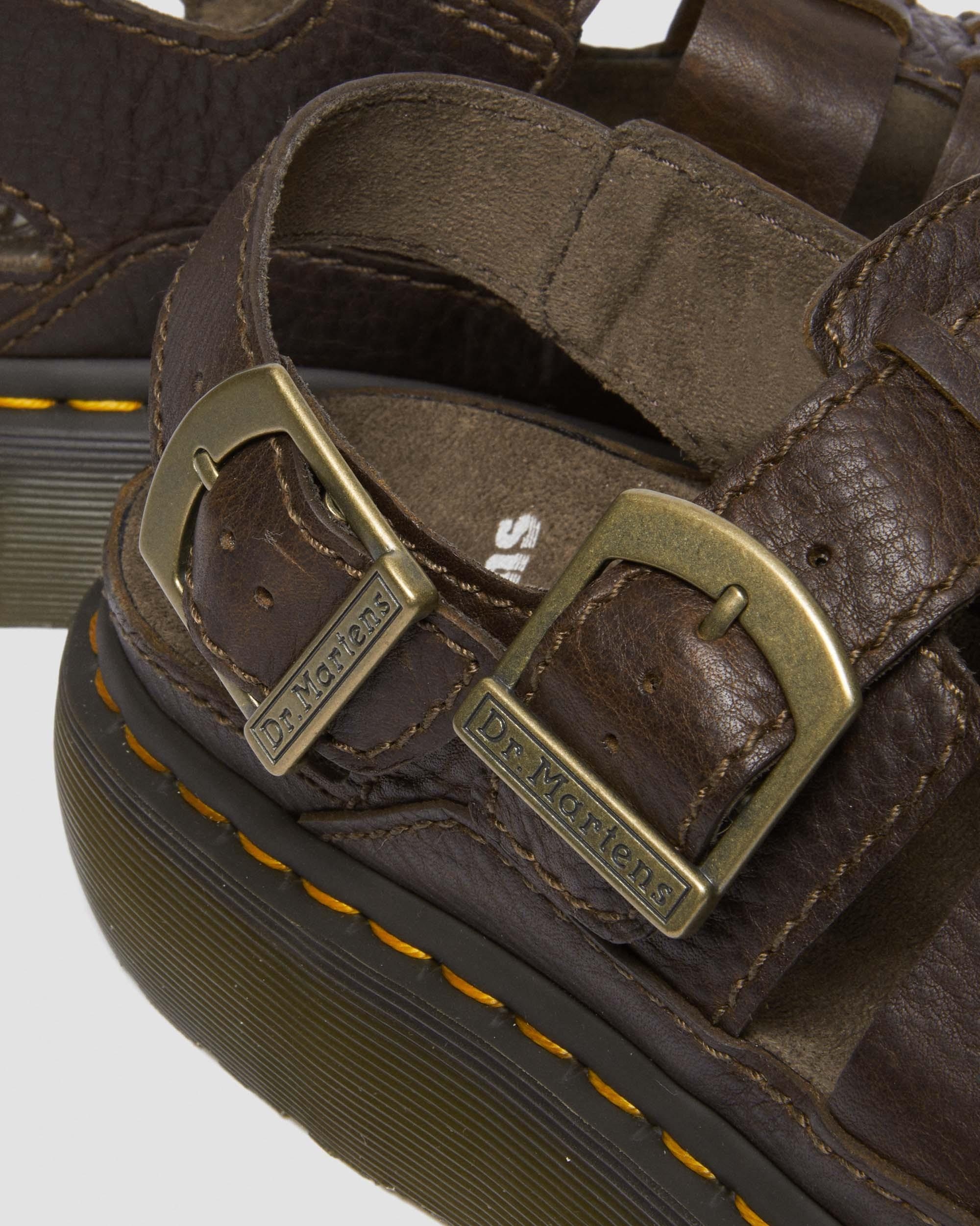 Wrenlie Grizzly Leather Fisherman Sandals - 7