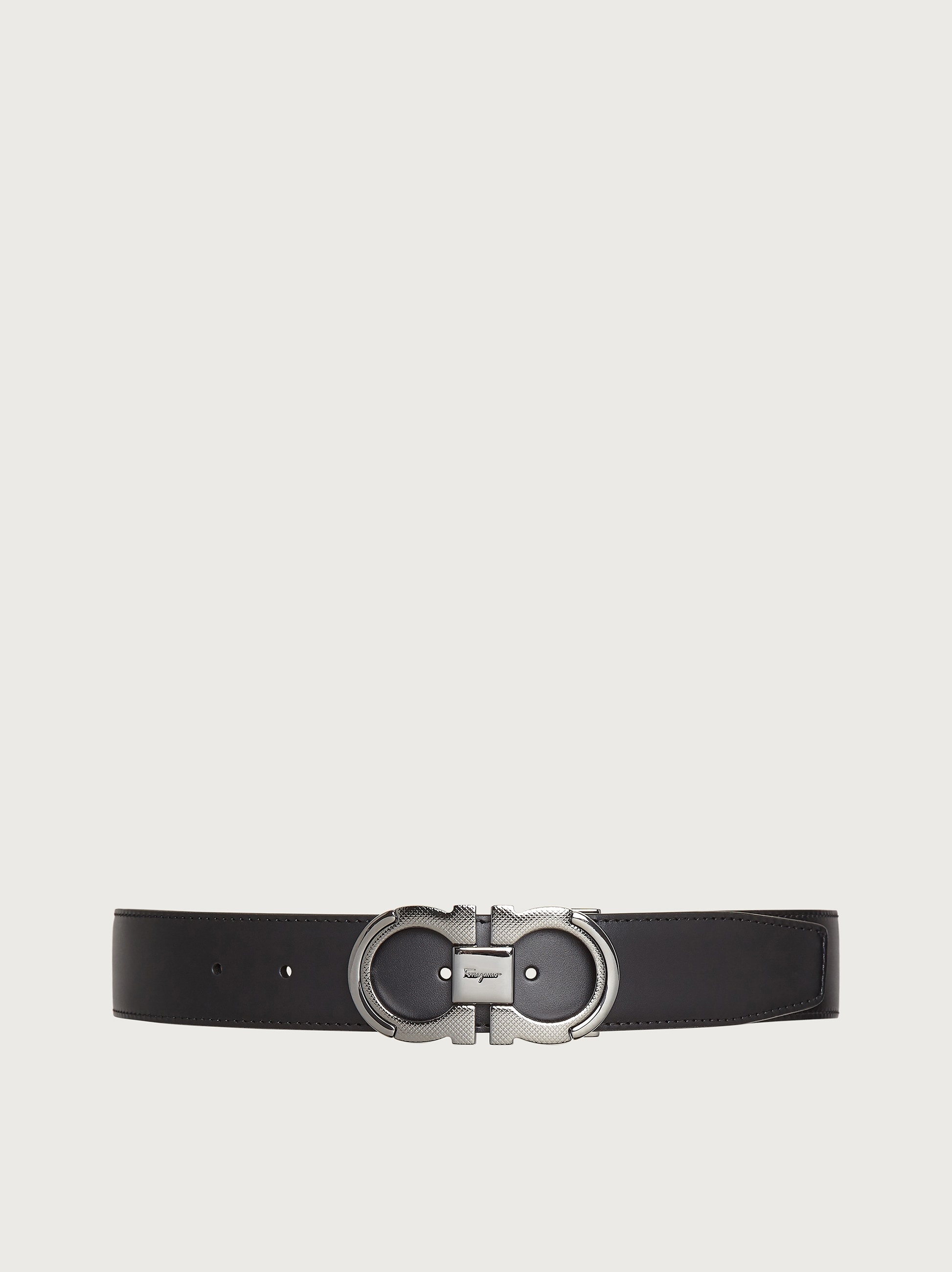 Reversible and adjustable Gancini belt - 1