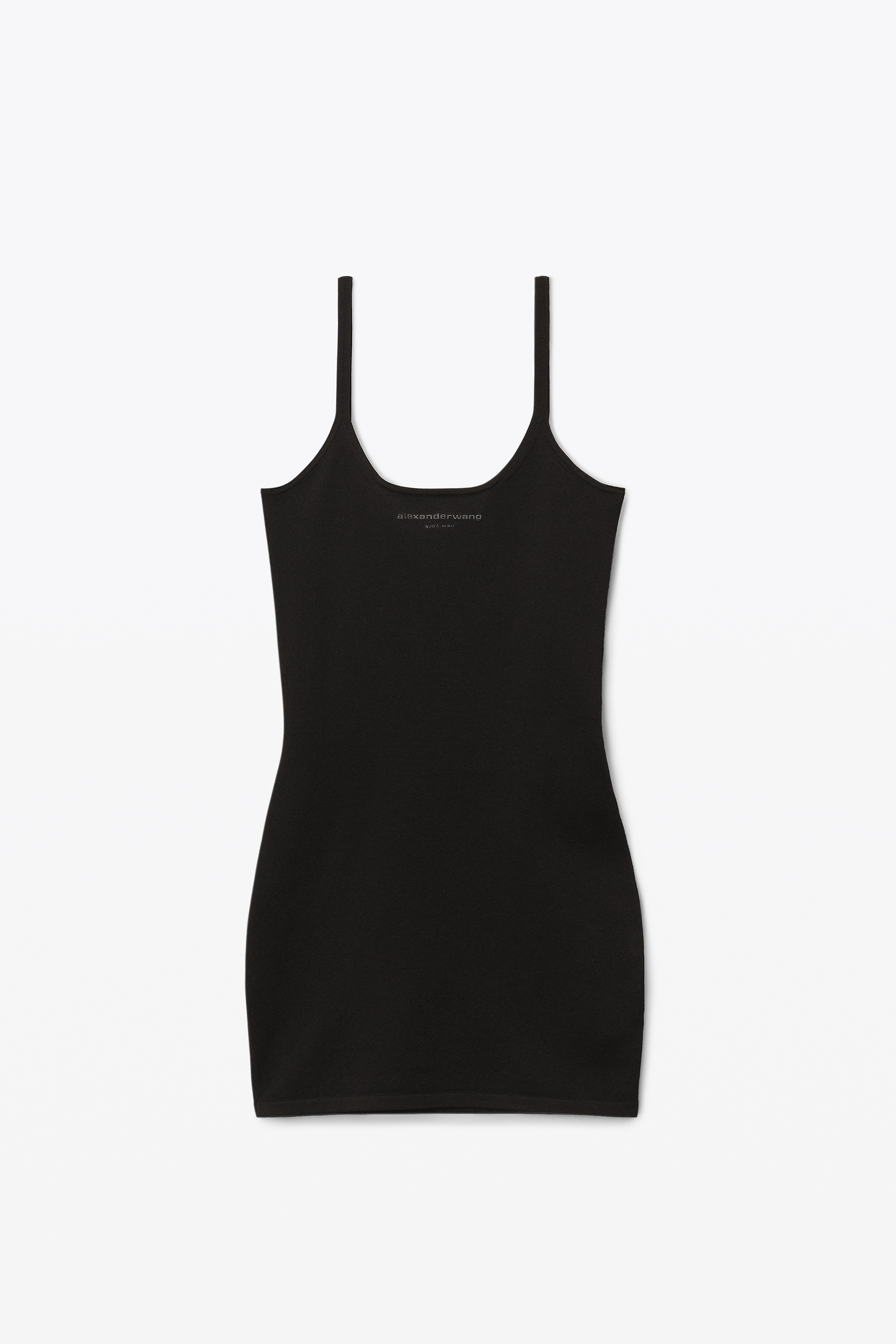 TANK DRESS IN STRETCH VISCOSE KNIT - 1
