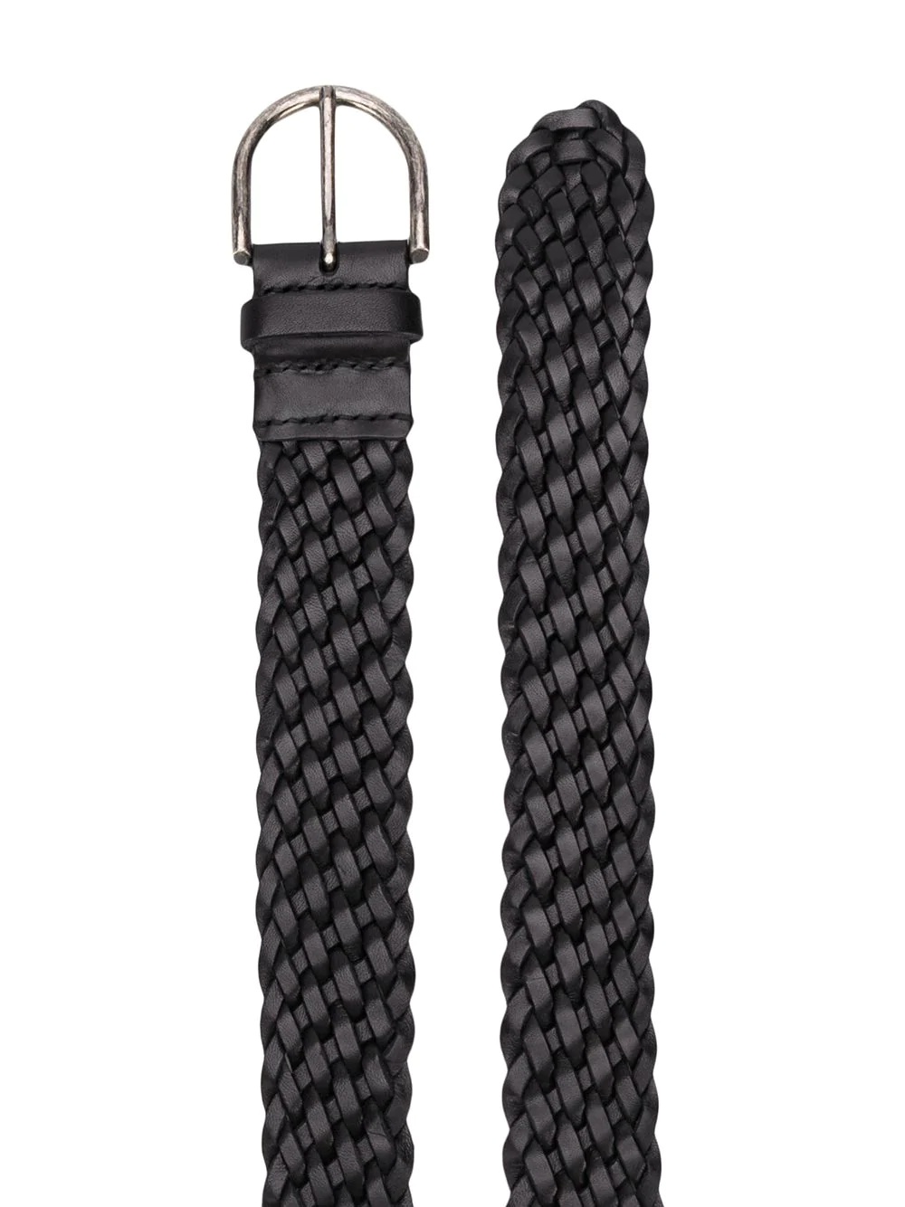 woven horseshoe buckle belt - 2