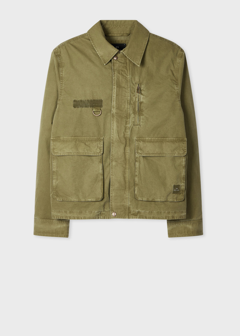 Khaki Cotton Utility Jacket 1