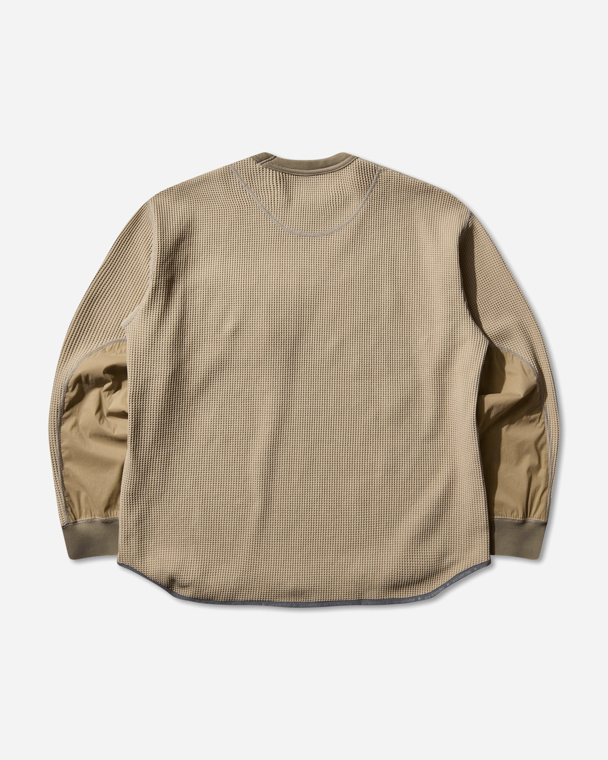 Men's PE Waffle Longsleeve Top Beige - 2