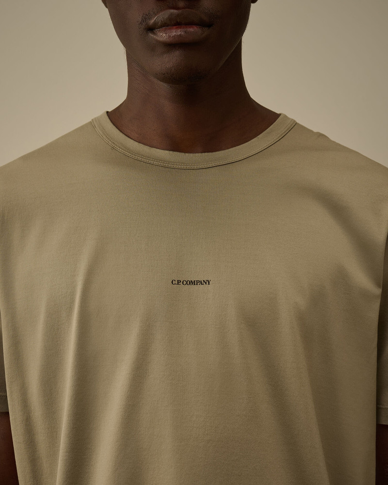 Mercerized 70/2 Jersey Gasato Short Sleeve Logo T-Shirt 5