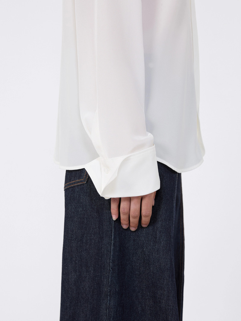 ELISIR Slim-fit silk shirt - WHITE 6
