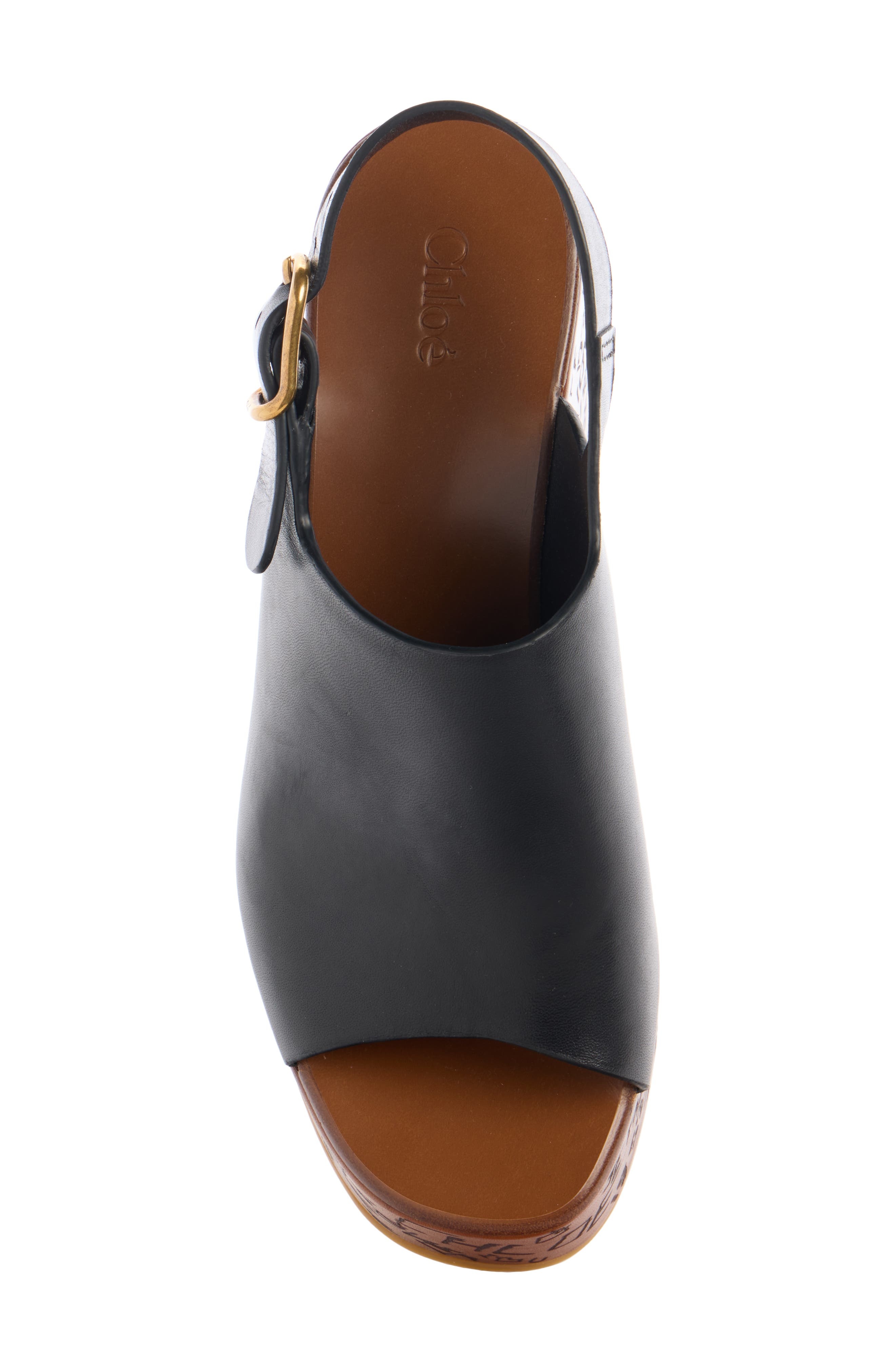 Chloé Maxime Platform Slingback Sandal in Black at Nordstrom - 4