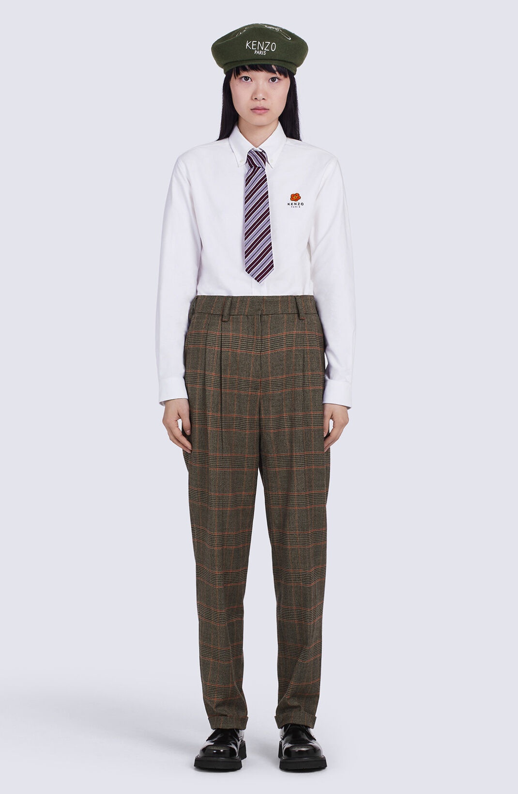 Checked tailored trousers - 3