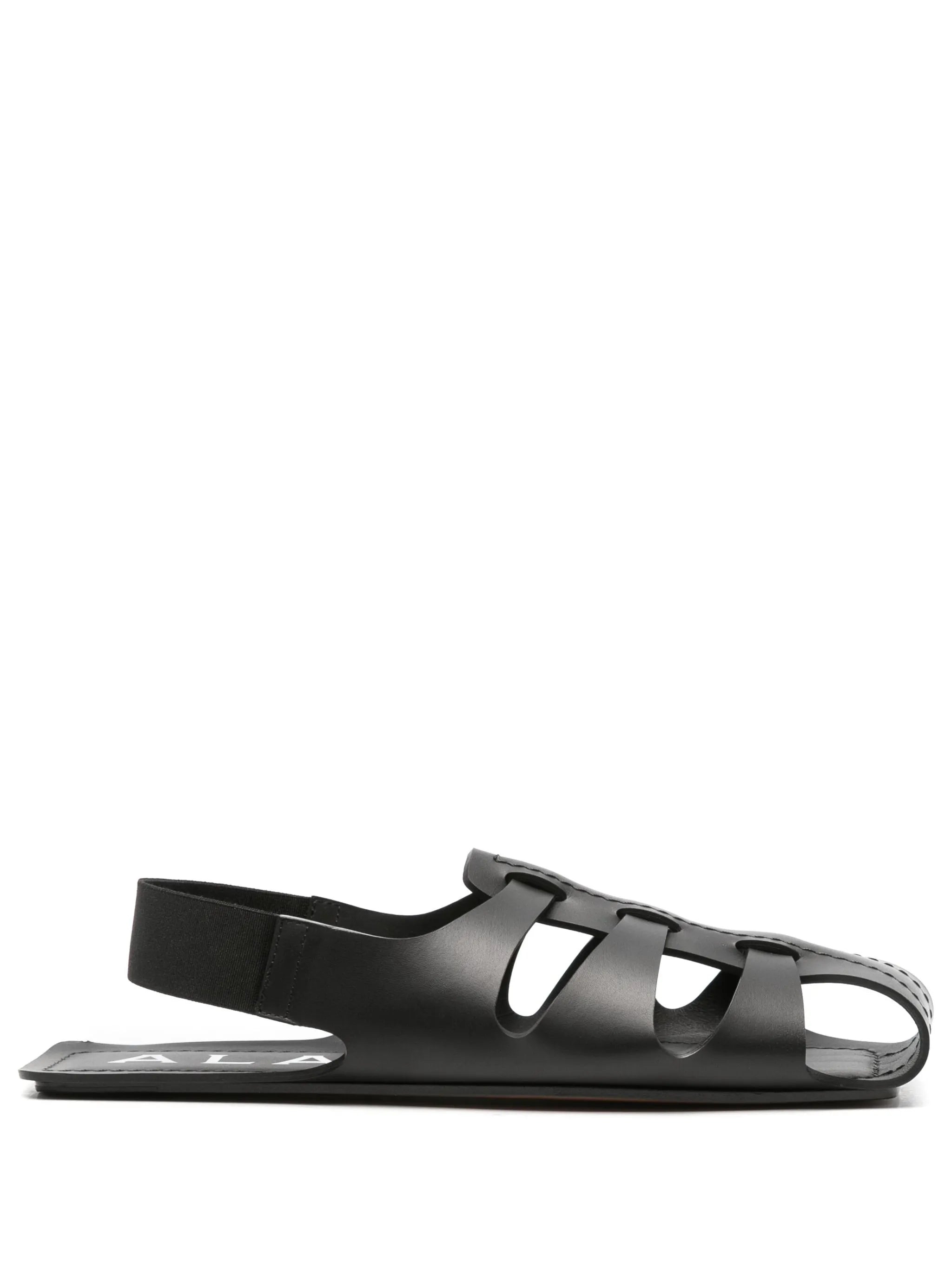 caged-design flat sandals - 1