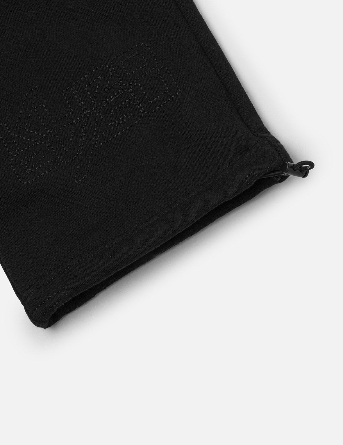 Allover Logo Stitching Regular Fit Quilting Sweatpants - 8