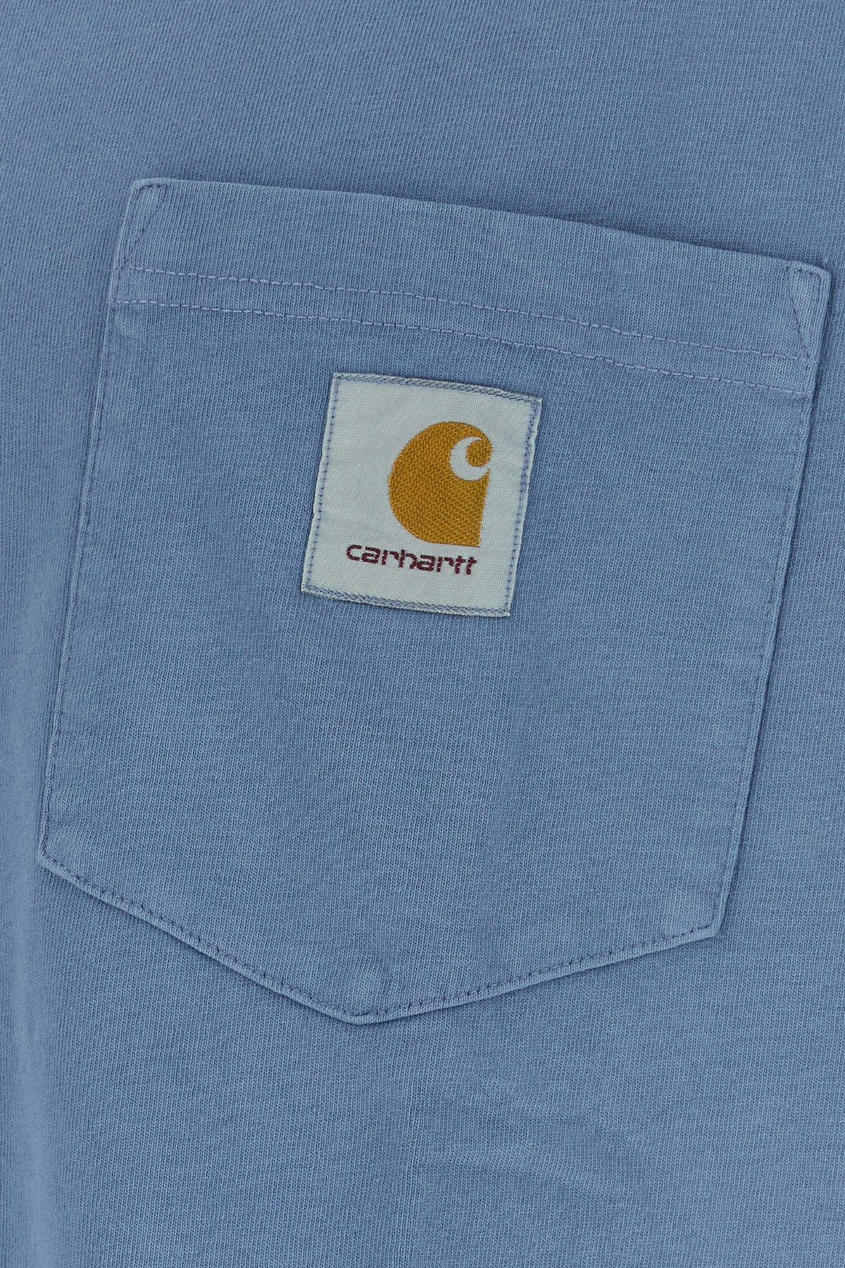 Cerulean blue cotton S/S Hudson Pocket T-Shirt - 3