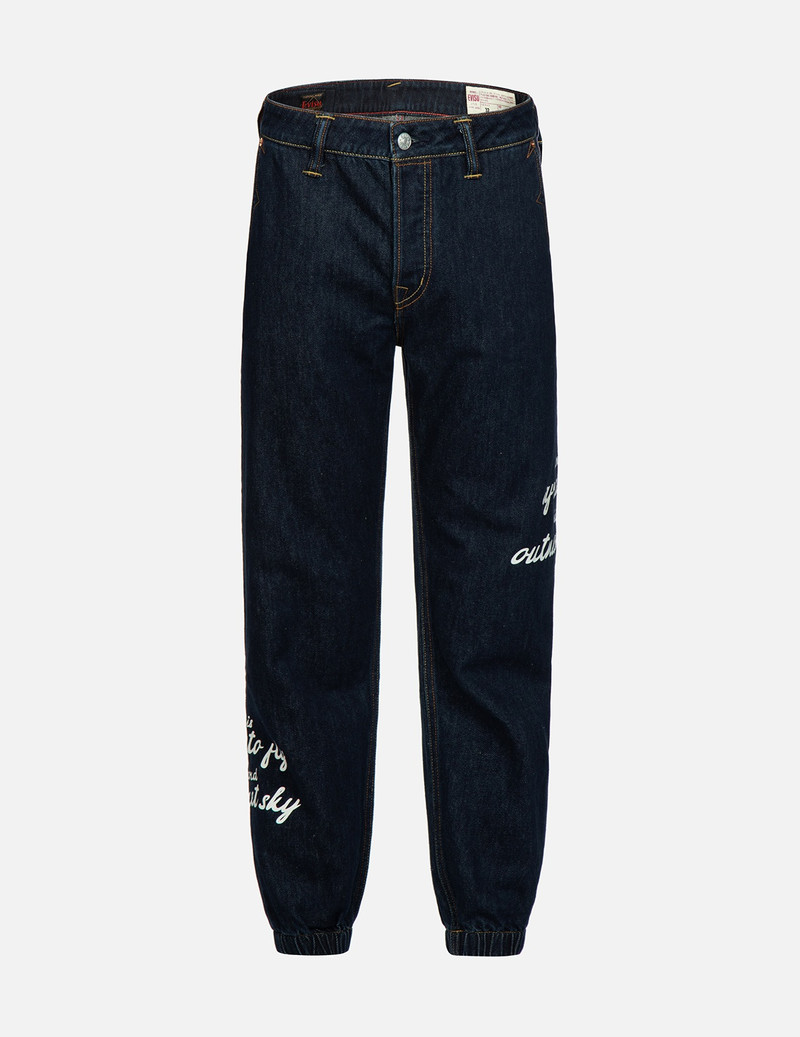 SLOGAN AND SEAGULL PRINT REGULAR-FIT JOGGER PANTS 1