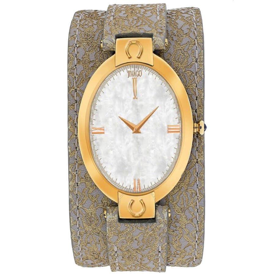 Jivago - Jivago Good Luck White Mother of Pearl Dial Ladies Watch JV1836 - 1
