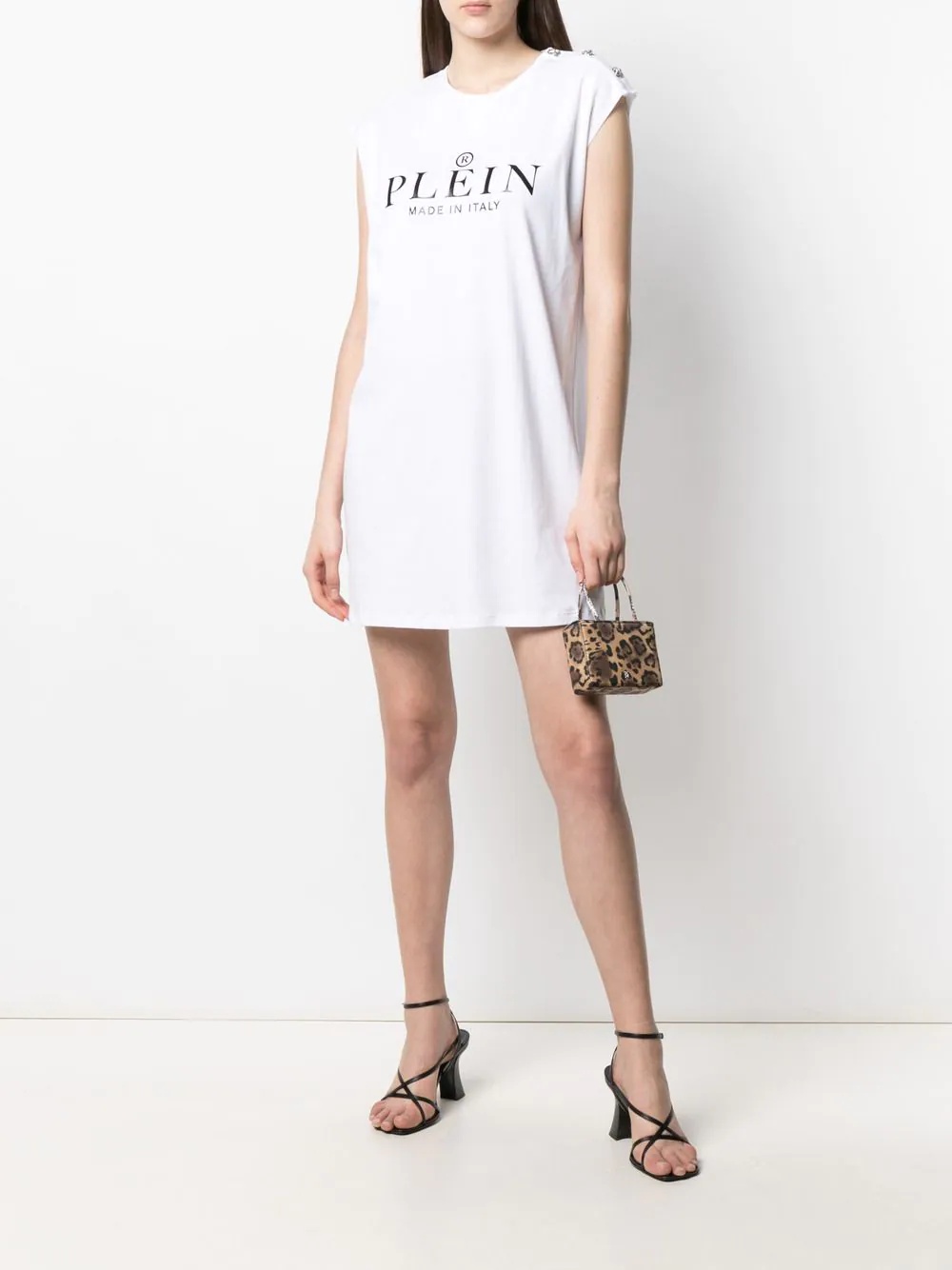 logo print T-shirt dress - 2