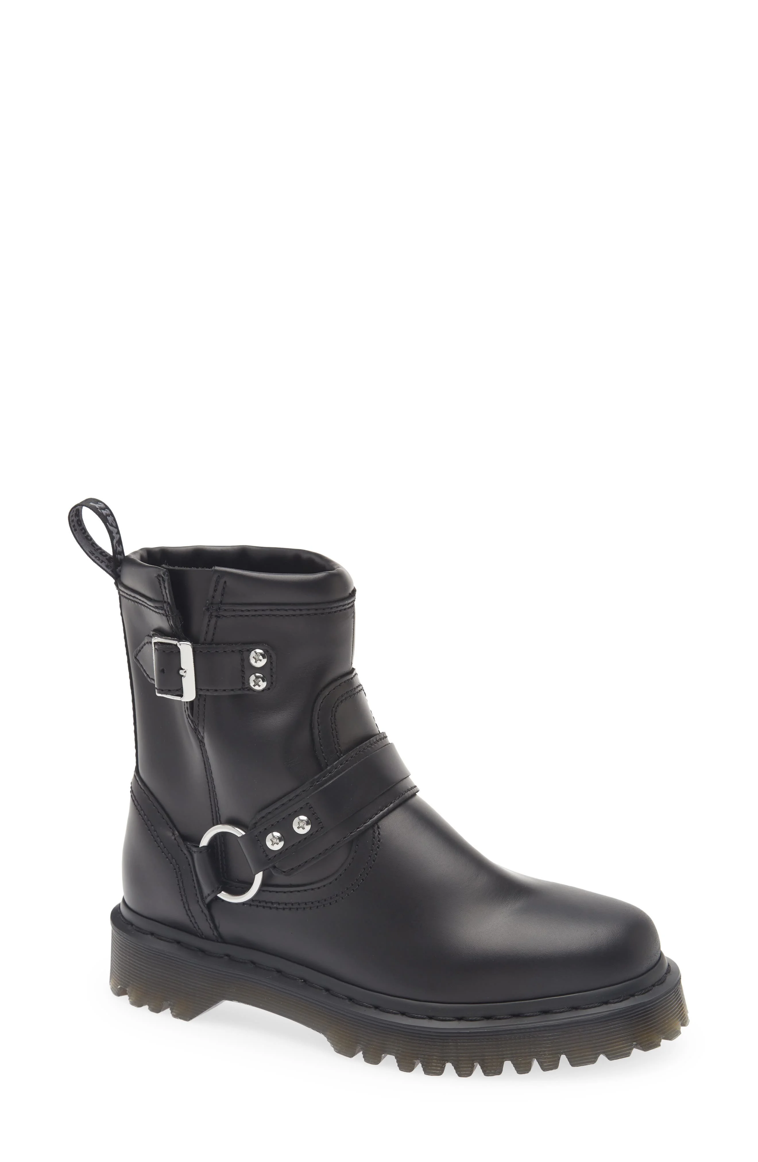 Dr. Martens Anistone Harness Boot in Black /Black at Nordstrom - 1