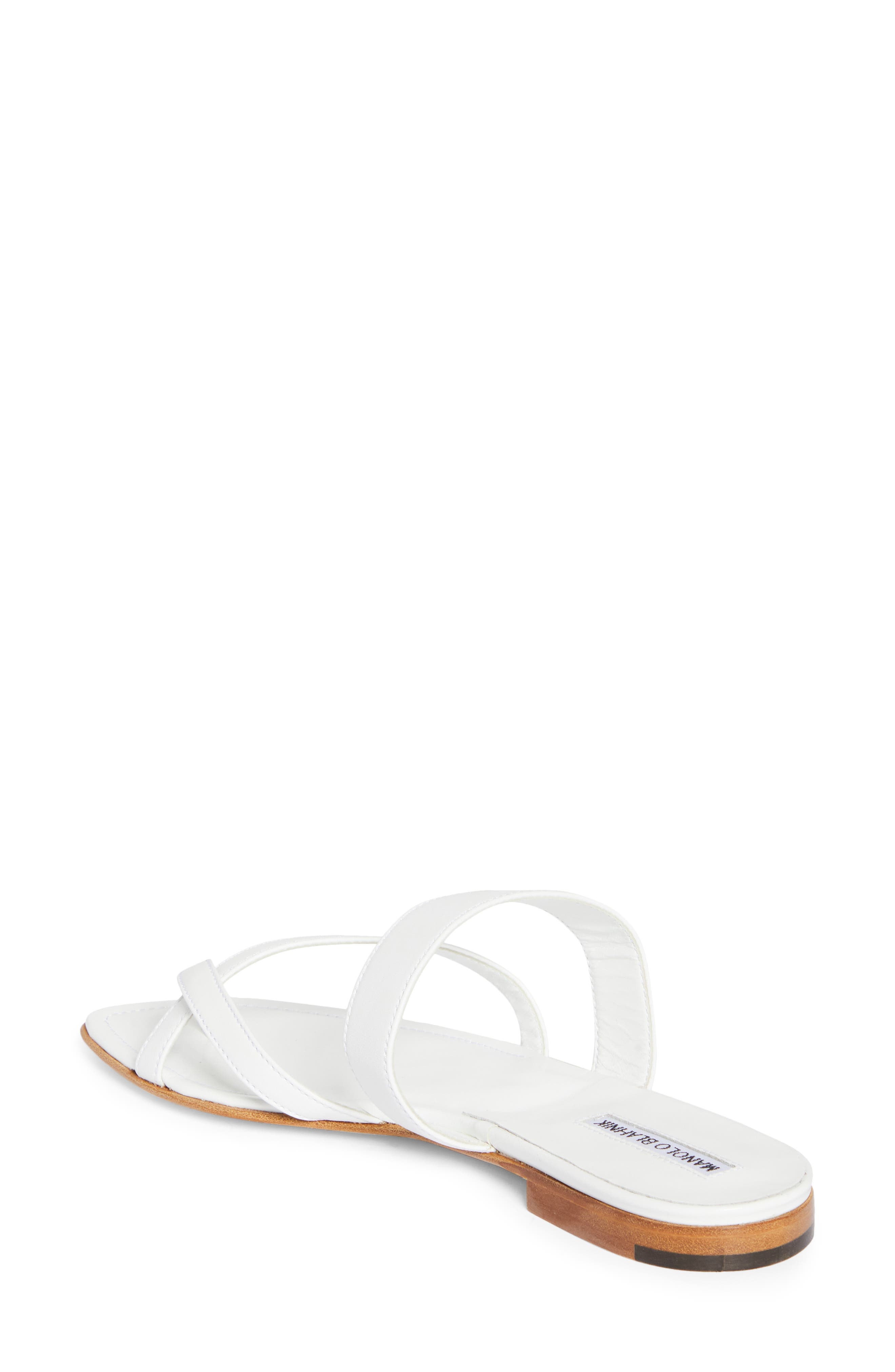 Manolo Blahnik Susa Sandal in White at Nordstrom - 2