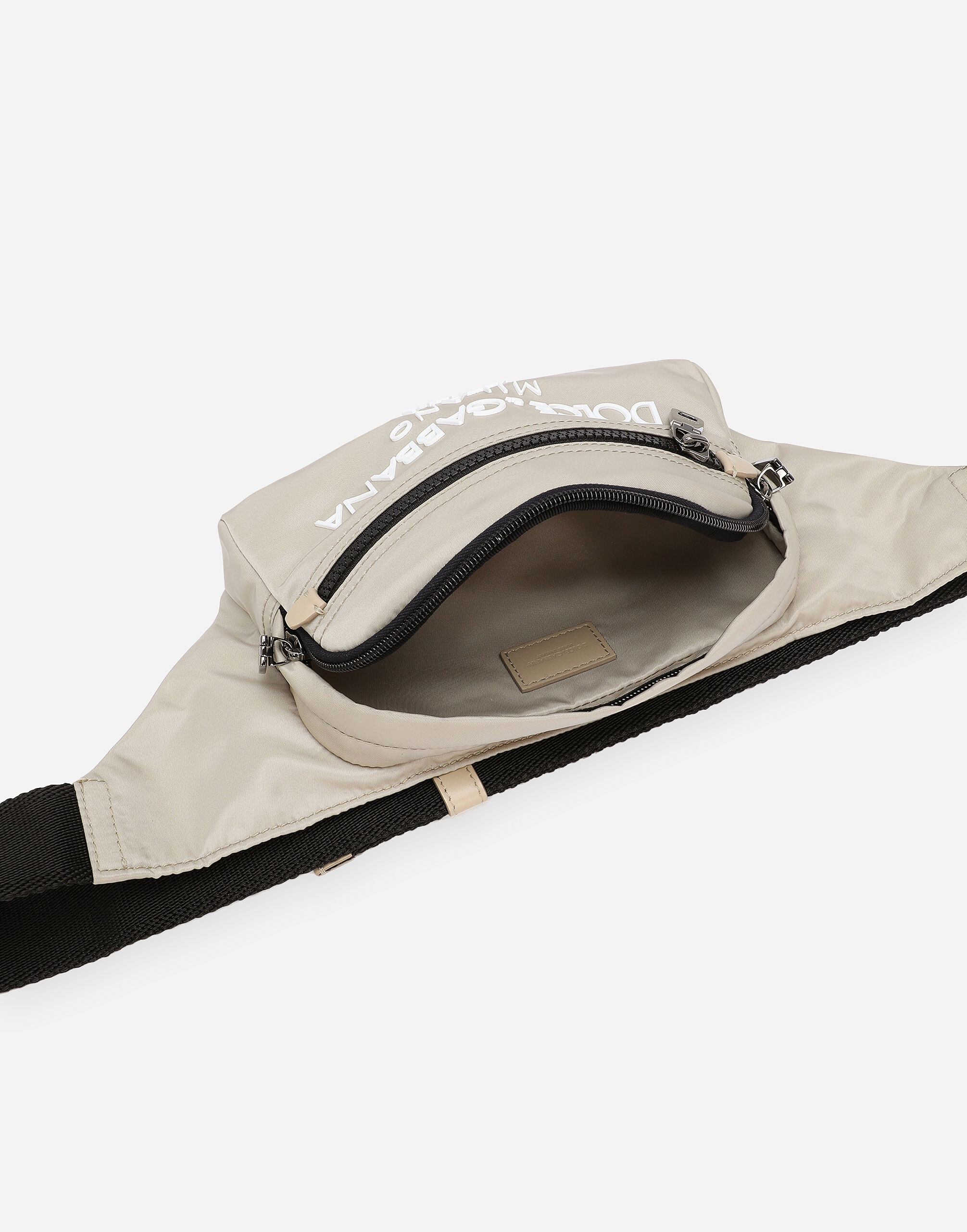 Small nylon belt bag with rubberized logo - 5