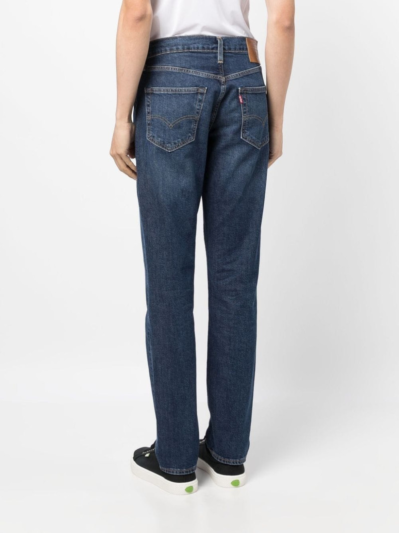 slim-fit cotton-blend jeans 4