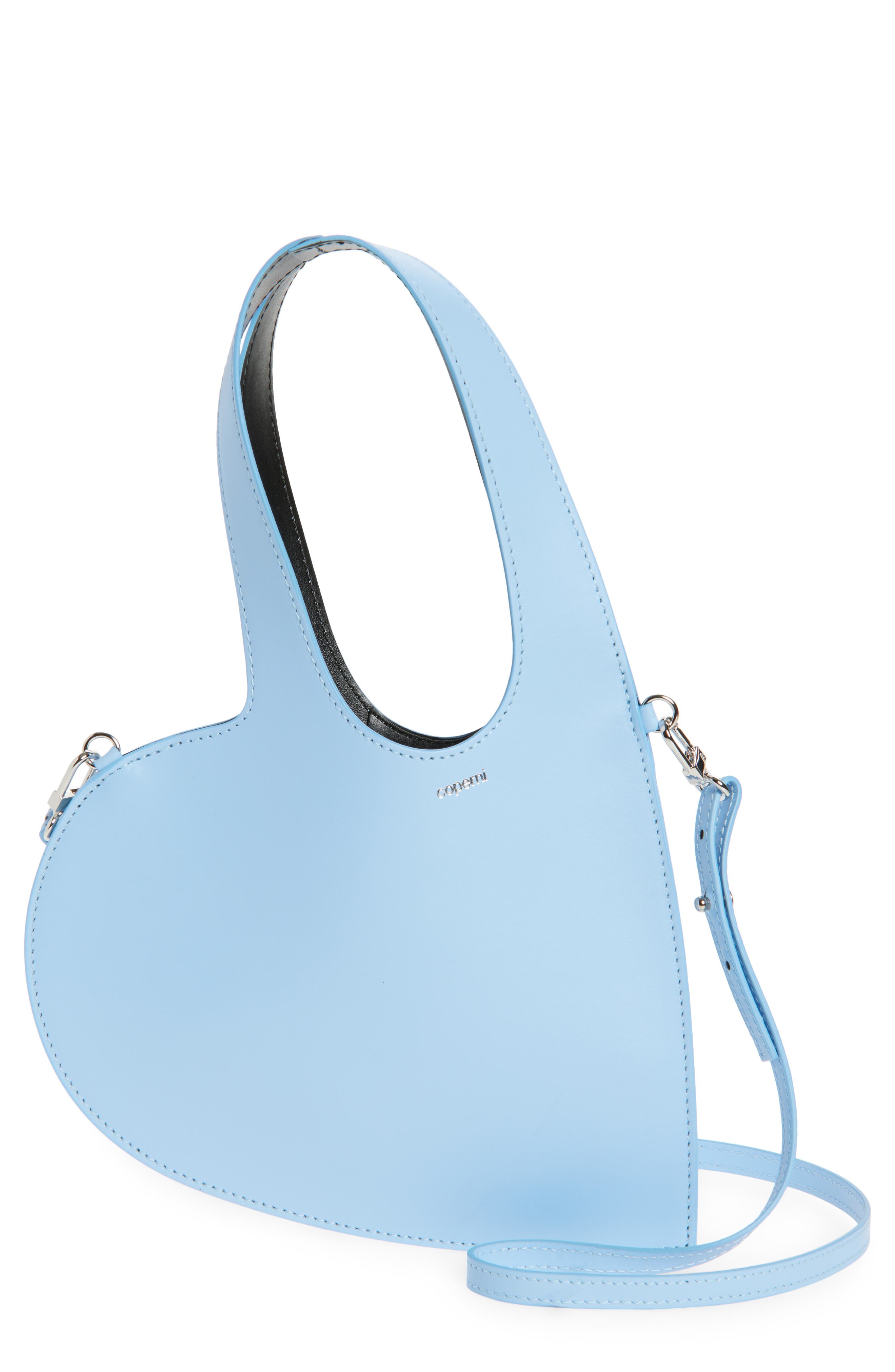 Coperni Mini Heart Leather Belt Bag in Blue at Nordstrom - 1