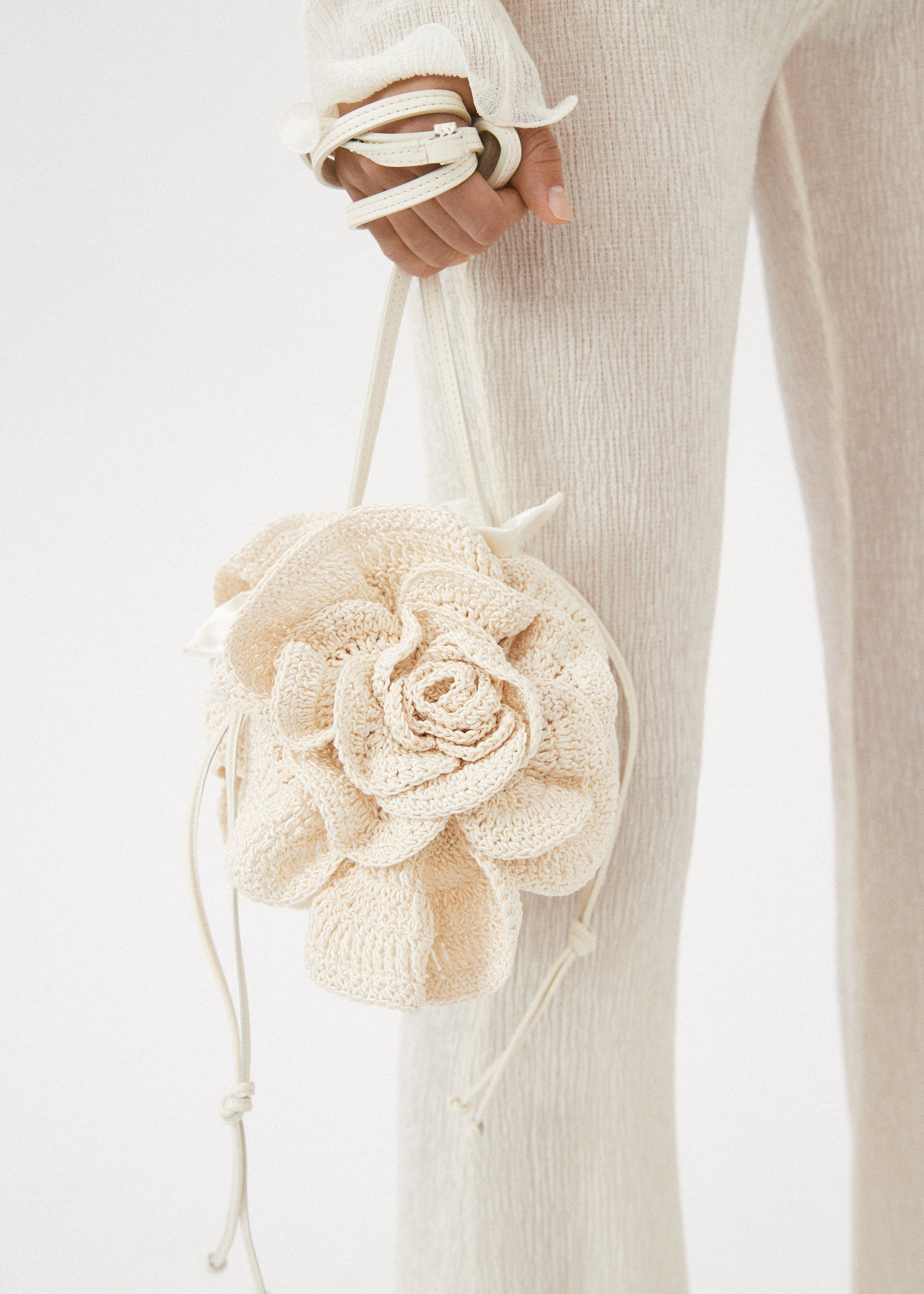 Magda bag in cream crochet - 3