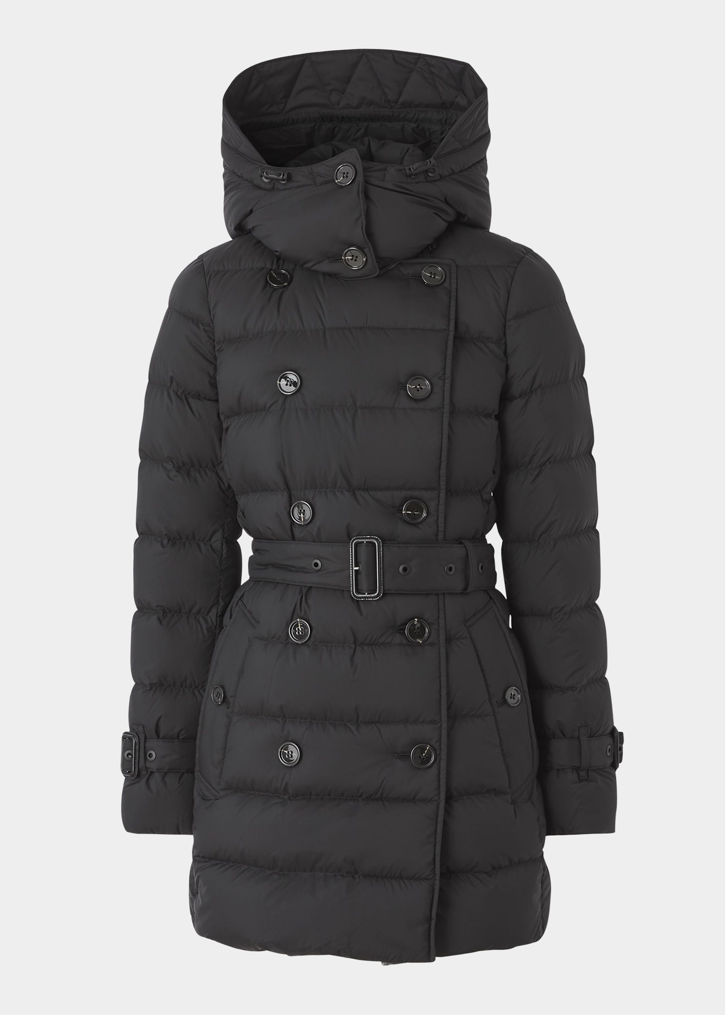 【BURBERRY】ASHWICK DOWN JACKET Burberry Ashwick Puffer Coat w/ Detachable Hood