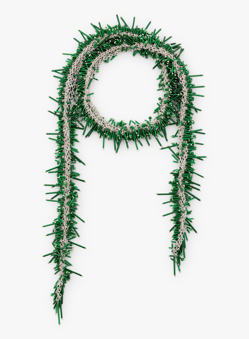 EMBROIDERED SCARF NECKLACE 1