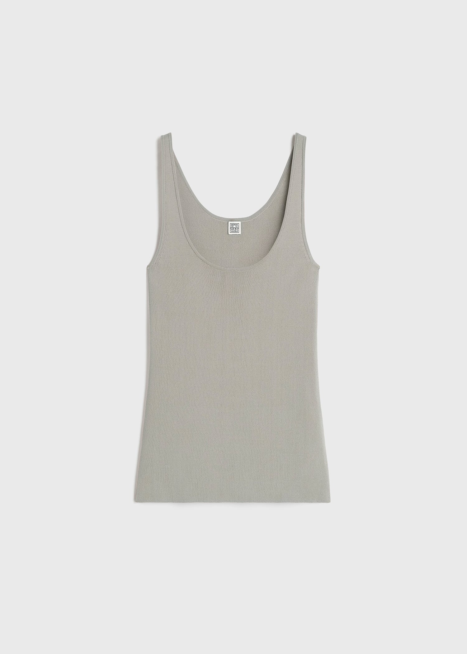 Compact knit tank dove - 1
