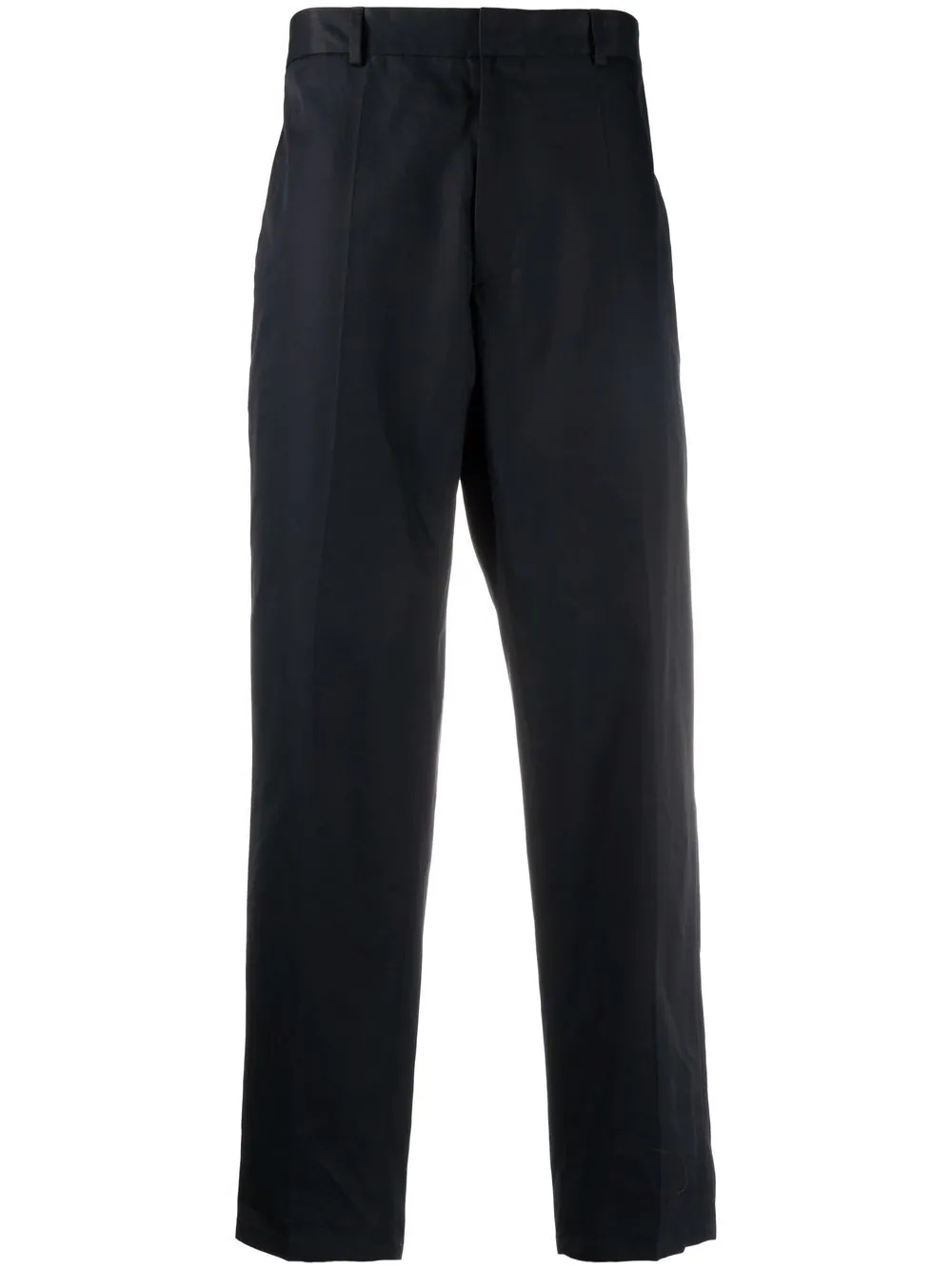 straight-leg elasticated waist trousers - 1