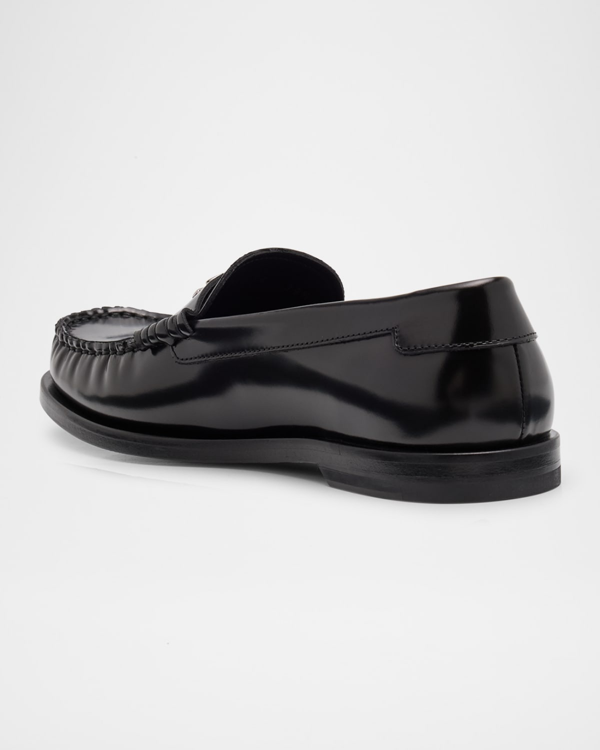 DG Medallion Leather Classic Loafers - 3