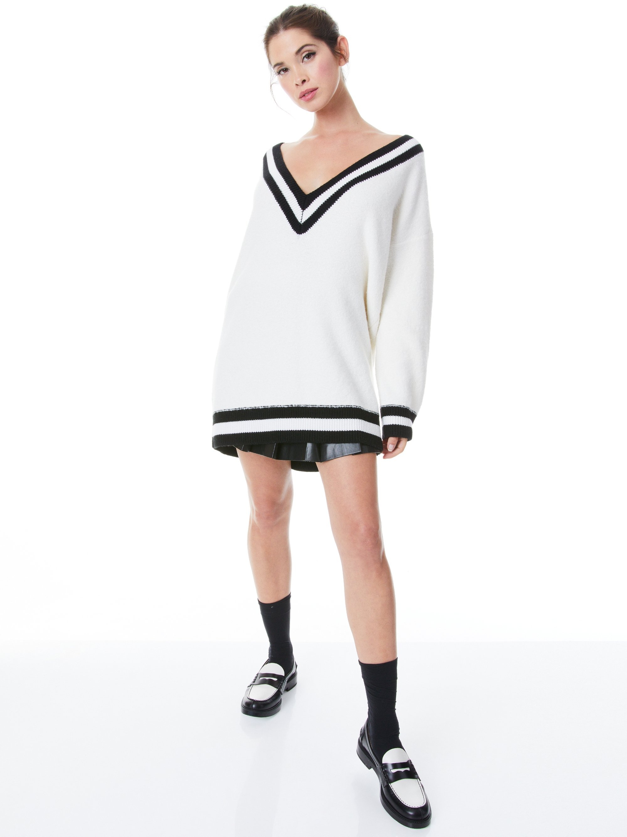 CLEMENT V-NECK VARISTY STRIPE PULLOVER - 6