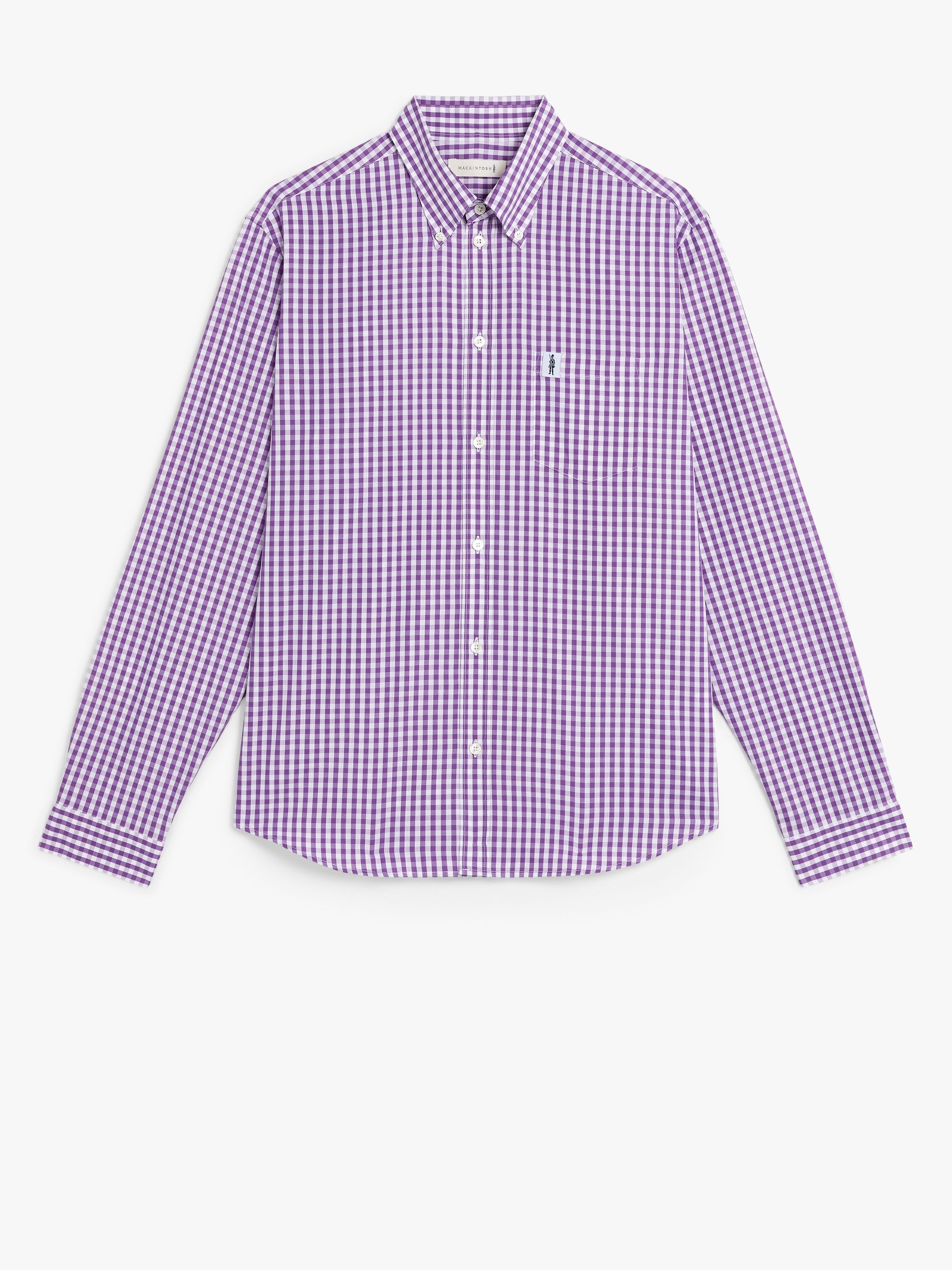 BLOOMSBURY PURPLE CHECK COTTON SHIRT | GSC-107 - 1