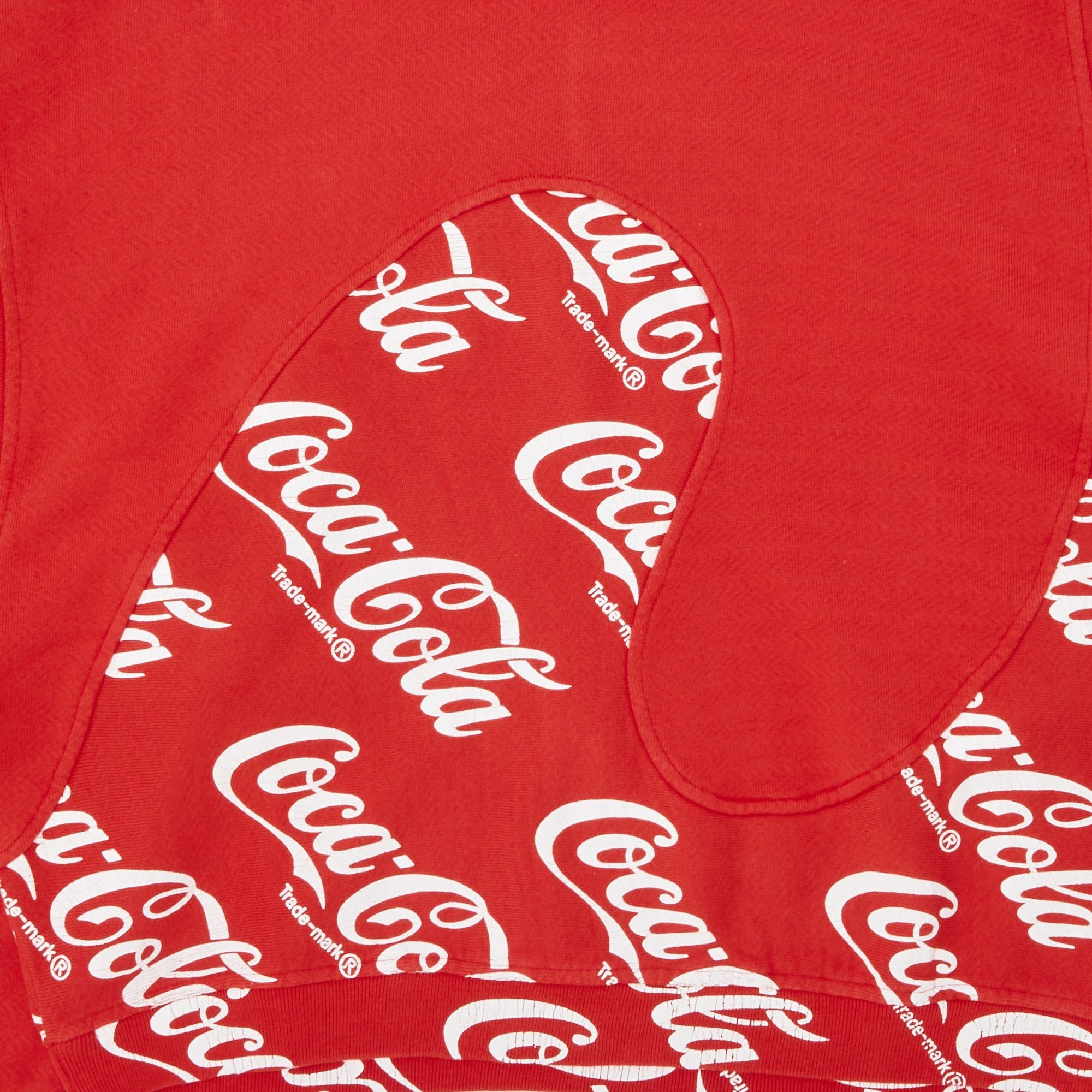 ERL Coca Cola Swirl Hoodie 'Red' - 3