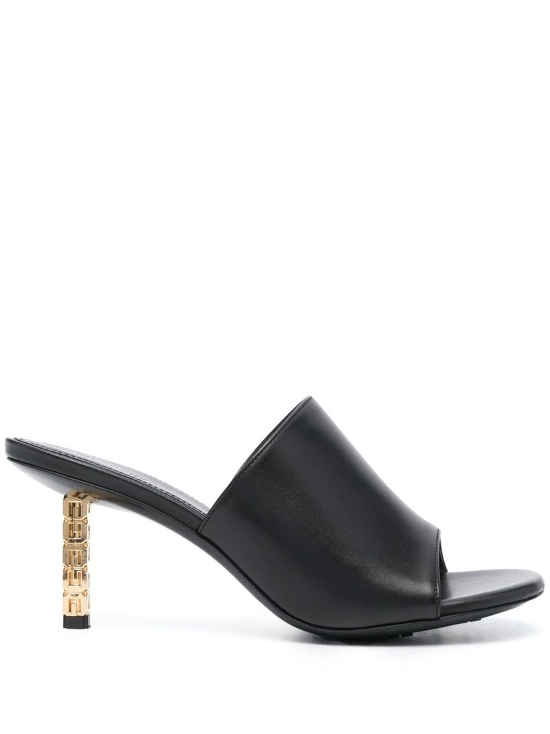 G Cube 75mm leather mules 1