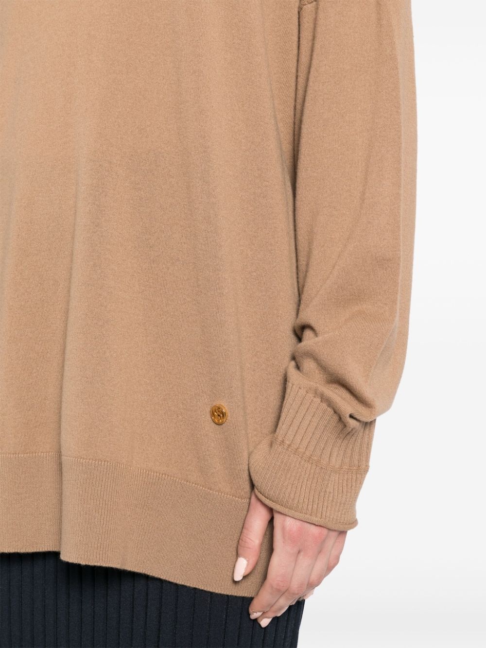v-neck long sleeve jumper - 5